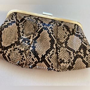 Snake skin detail handbag